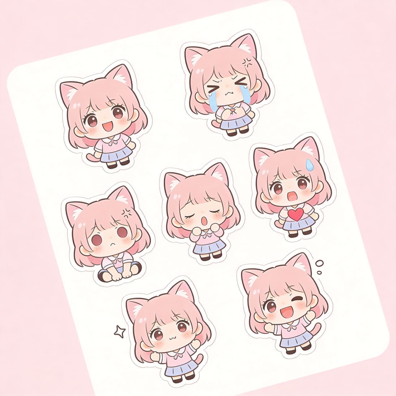 Chibi Sticker Sheet