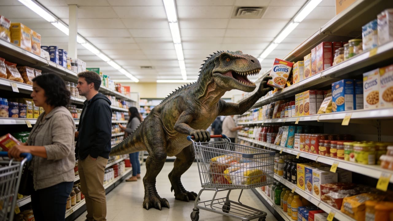 T-Rex Grocery Run