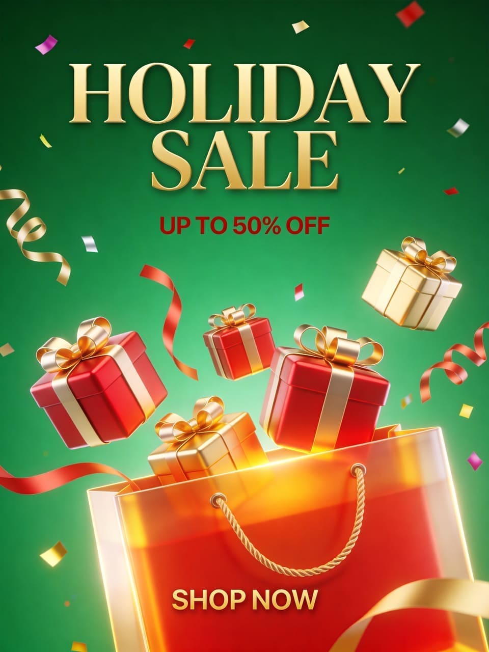 Holiday Mega-Sale Poster