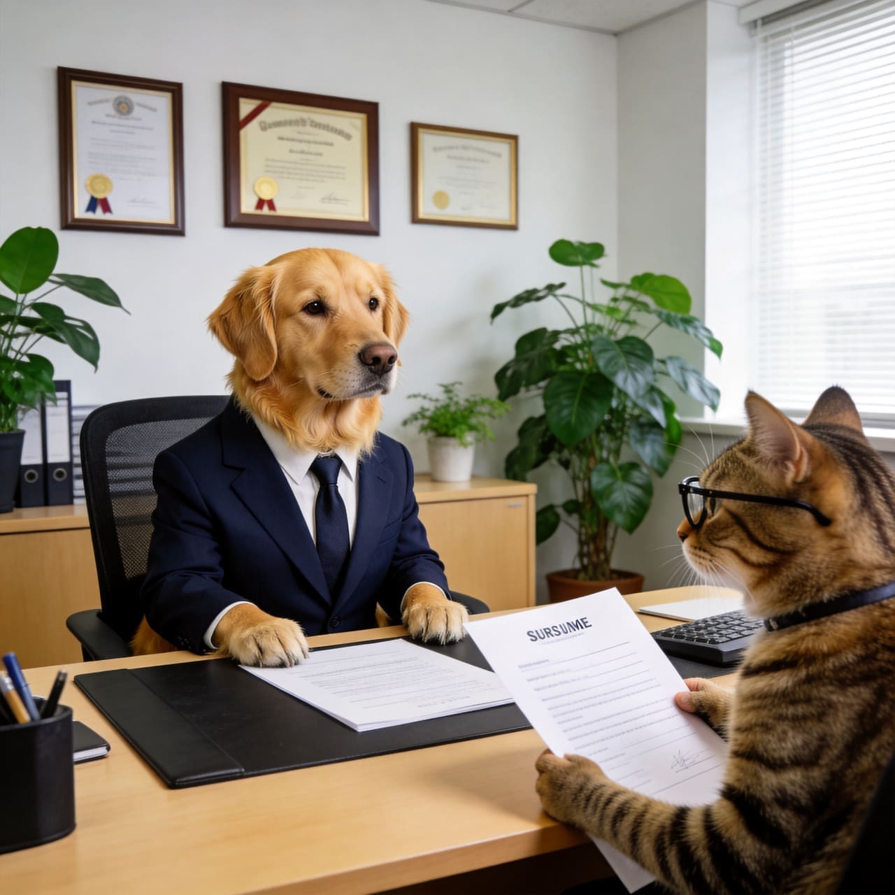 Pets in a Job Interview